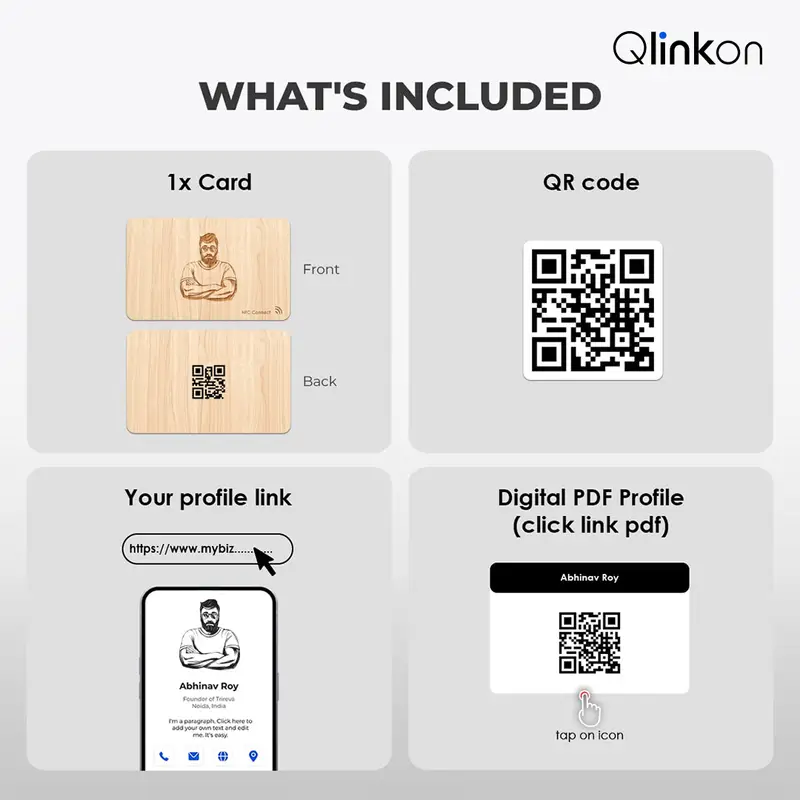 NFC Wooden Business Card