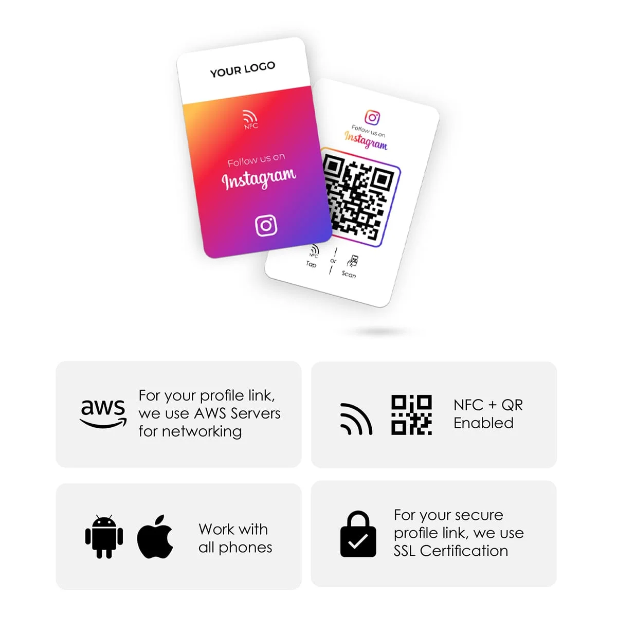 Instagram PVC NFC Card