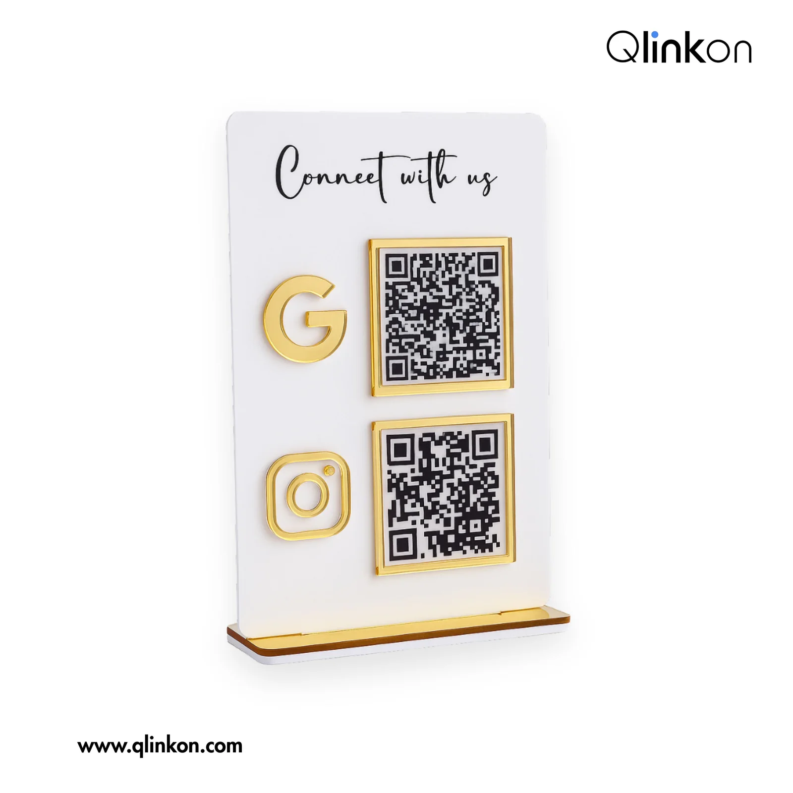 Premium Acrylic QR Stand 4X6